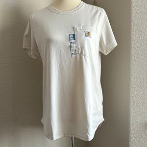 Carhartt Force Women’s Cream Pocket Tee NWT Size Medium